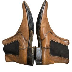 VERA CUCIO ITALIAN LEATHER POINTED SLIP ON BOOTS SIZE 11. GREAT CONDITION.